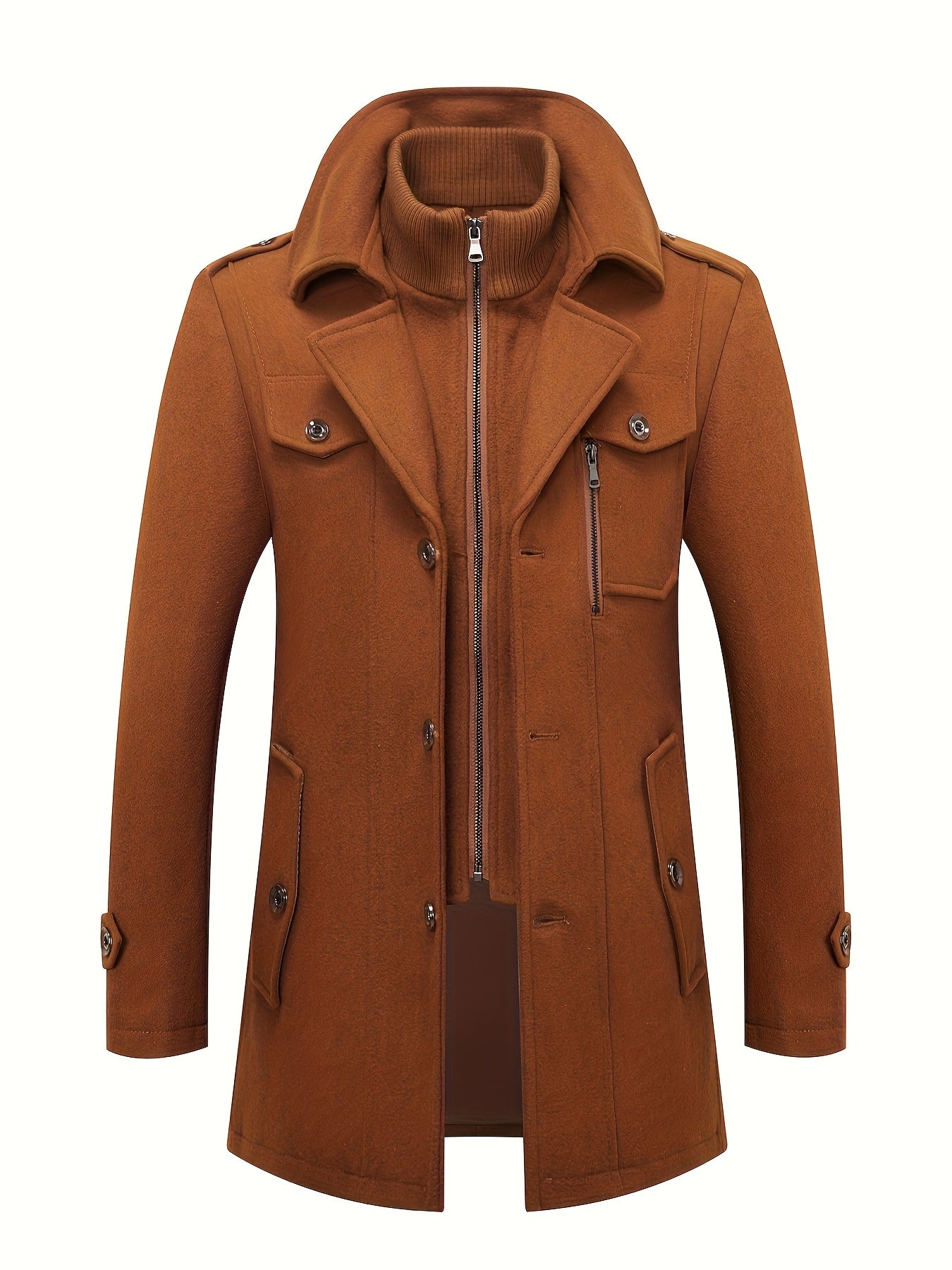 Slim Fit Tweed Tweed Coat