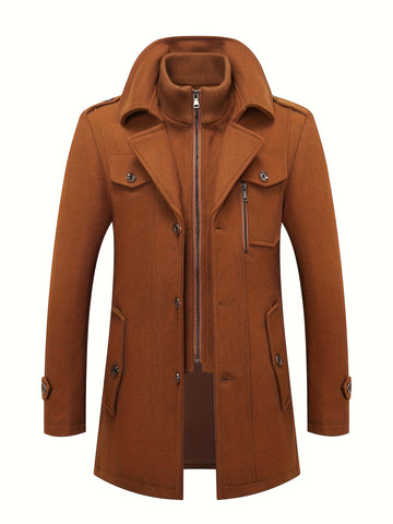 Slim Fit Tweed Tweed Coat